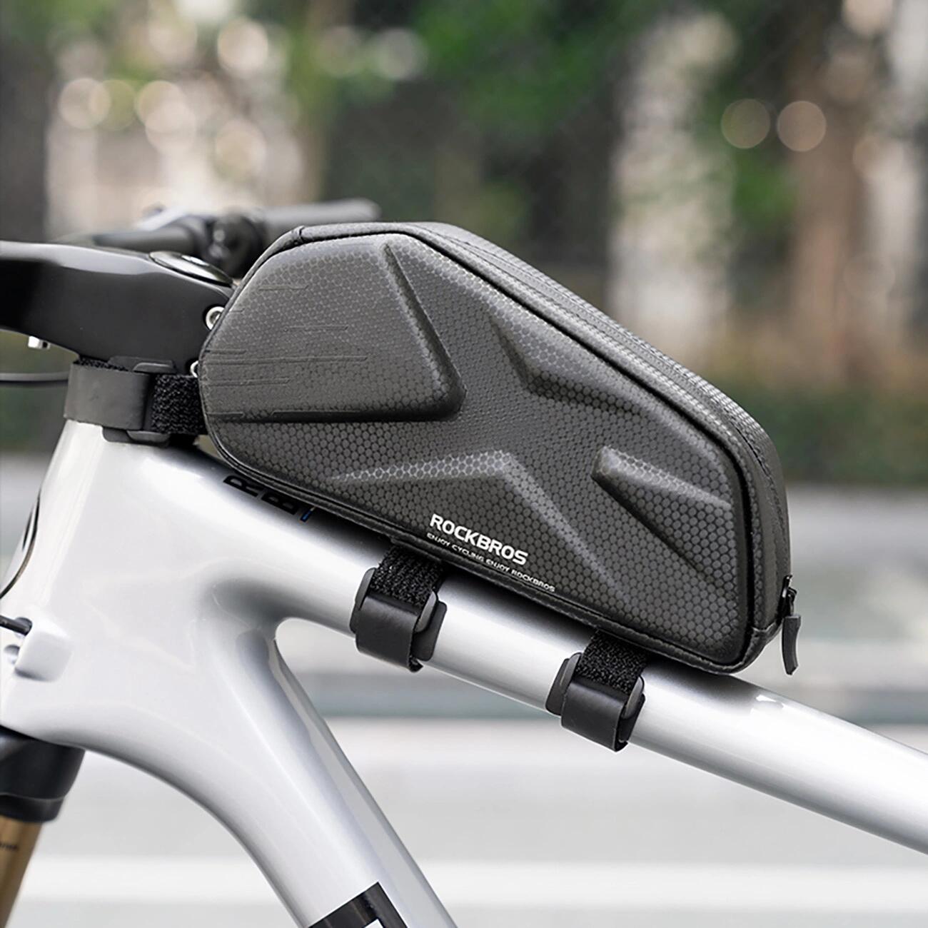 Rockbros Harde Fietstas voor Frame, Bovenbuis, 1.4L - Zwart