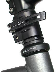 SATORI Stuurpenverlenger verstelbaar Easy Up 1-1/8" - zwart