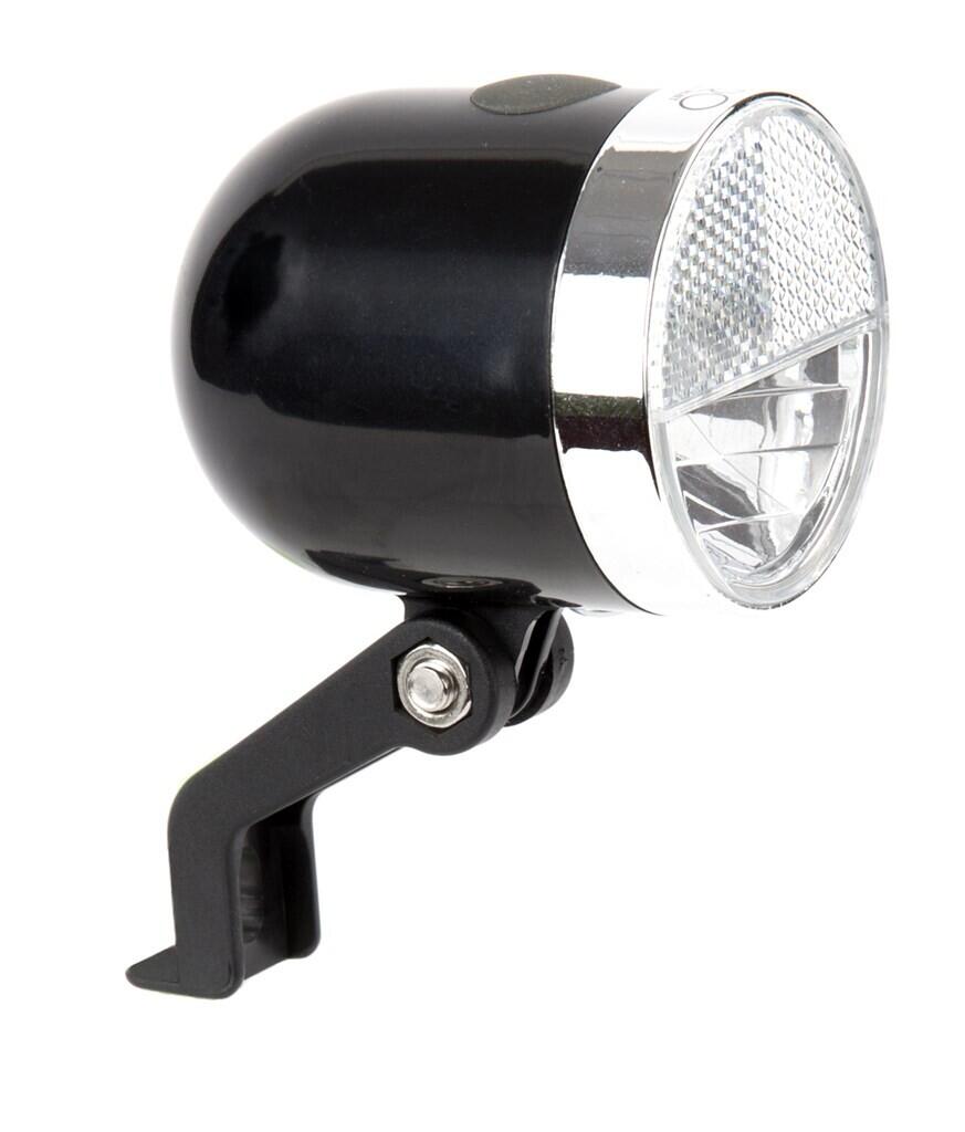 Ikzi Nero Faro LED 1W per Bicicletta con Staffa e Batterie. 4/4