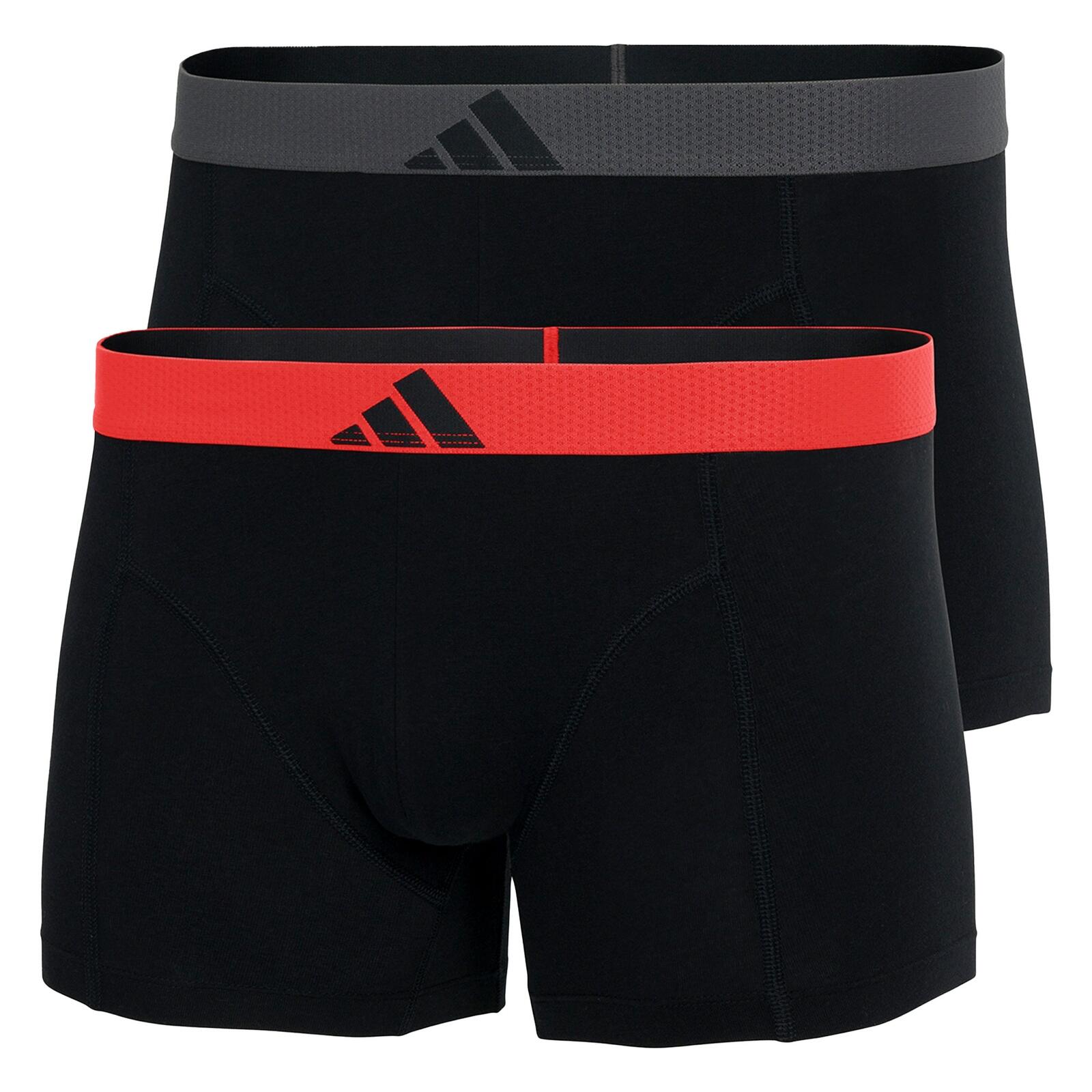 ADIDAS Boxershorts hautfreundlich weich Herren - 2er Pack Trunk Active Flex Cotton-Body