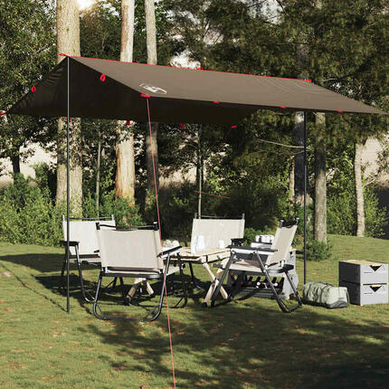VidaXL Wasserdichtes Camping-Vordach 366x306 cm Braun