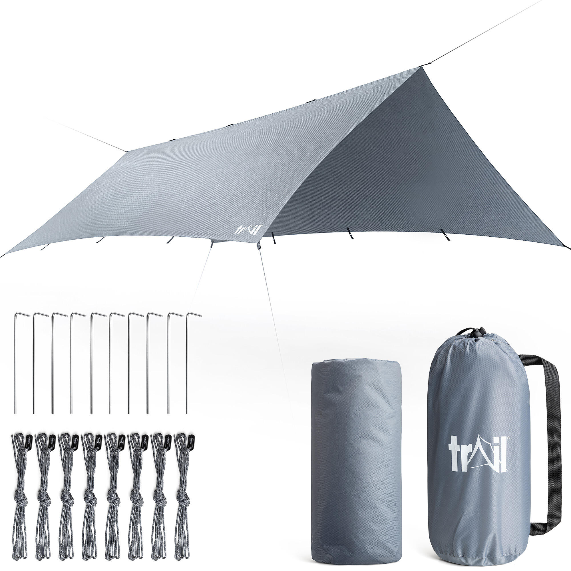 TRAIL OUTDOOR LEISURE Camping Tarp Hammock Rain Sun Shade Shelter Waterproof UV Protection 3mx3m 4mx3m
