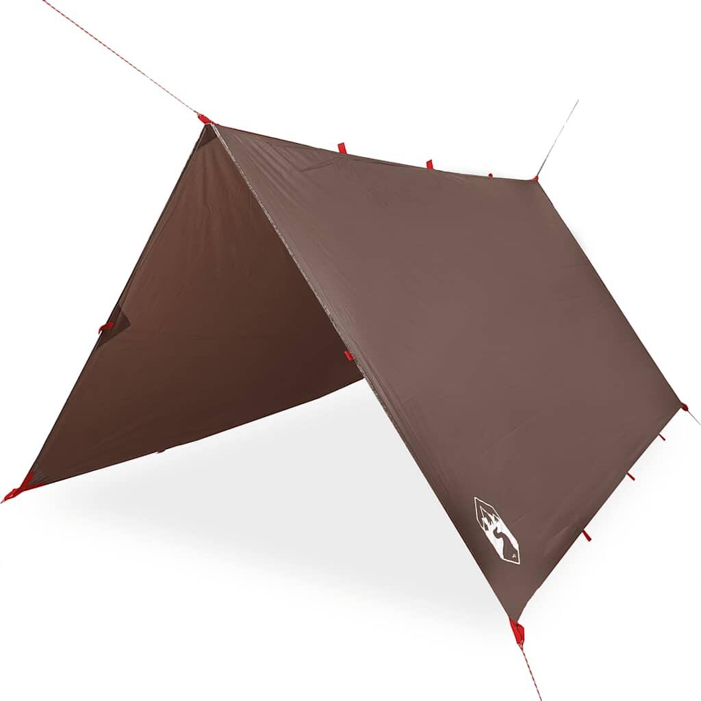 VidaXL Waterproof Camping Awning 366x306 cm Brown 2/7