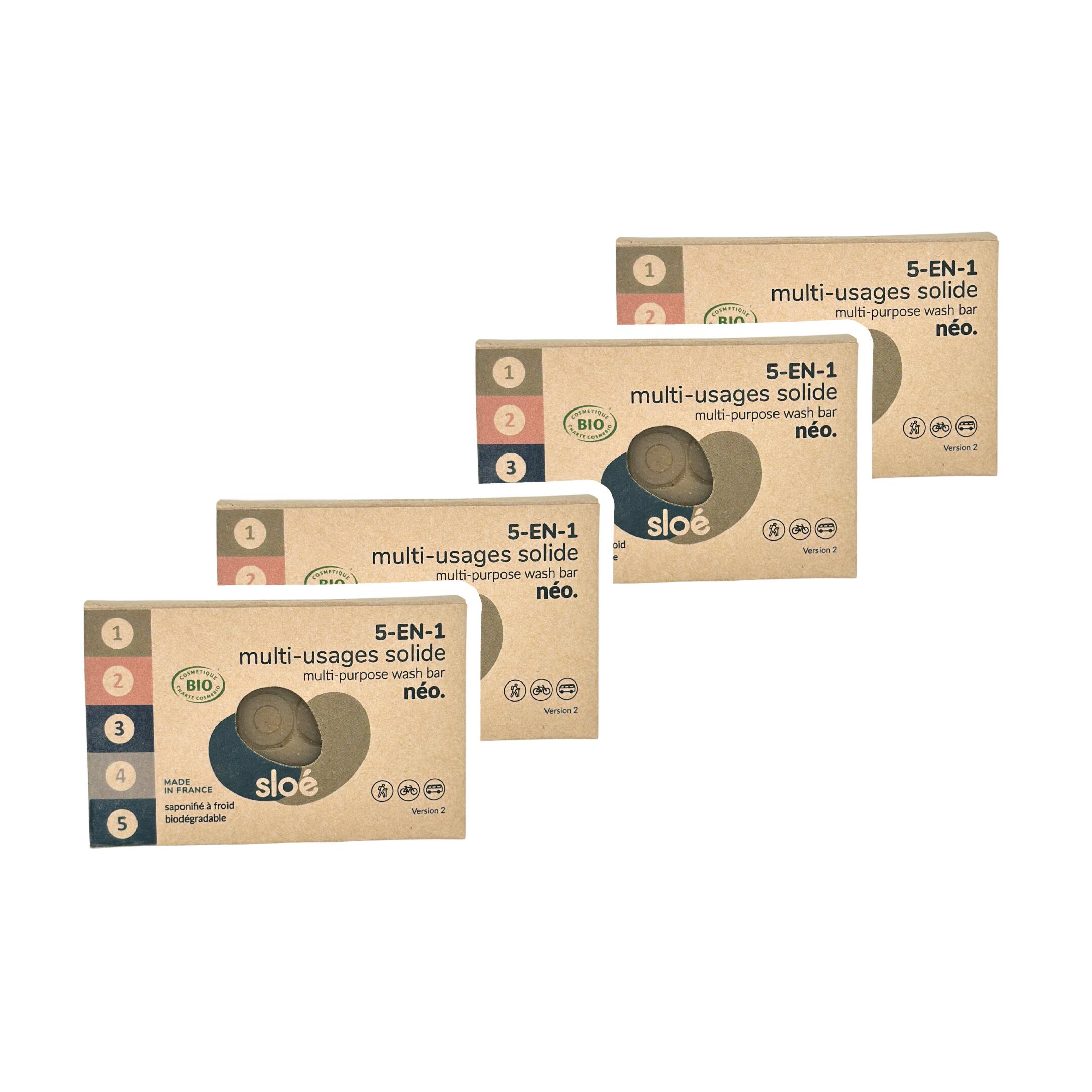 SLOE NEO 5-IN-1 VASTE MULTIFUNCTIONELE ZEEP (100G) - PAK VAN 4