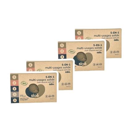 SAVON MULTI-USAGES 5-EN-1 NÉO (100G) - PACK DE 4