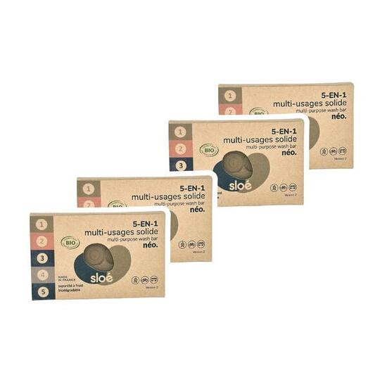 SAVON MULTI-USAGES 5-EN-1 NÉO (100G) - PACK DE 4