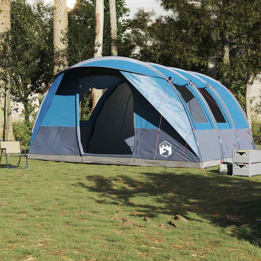 Tenda tunnel impermeabile VidaXL 5 persone blu 3/7