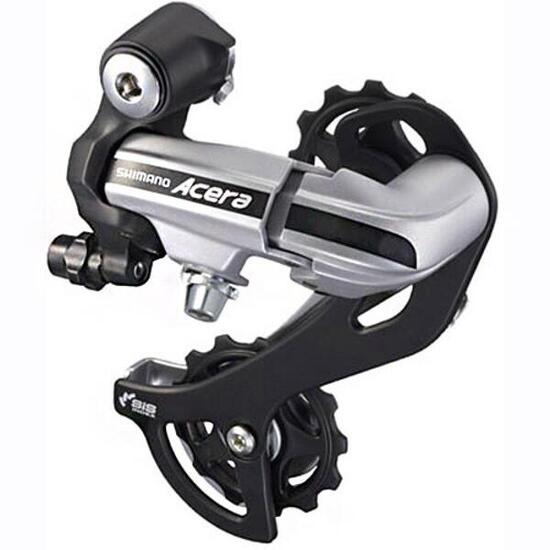 Shimano Schaltwerk Acera RD-M360 SGS, langer Käfig, 7/8-fach, silber, präzise...