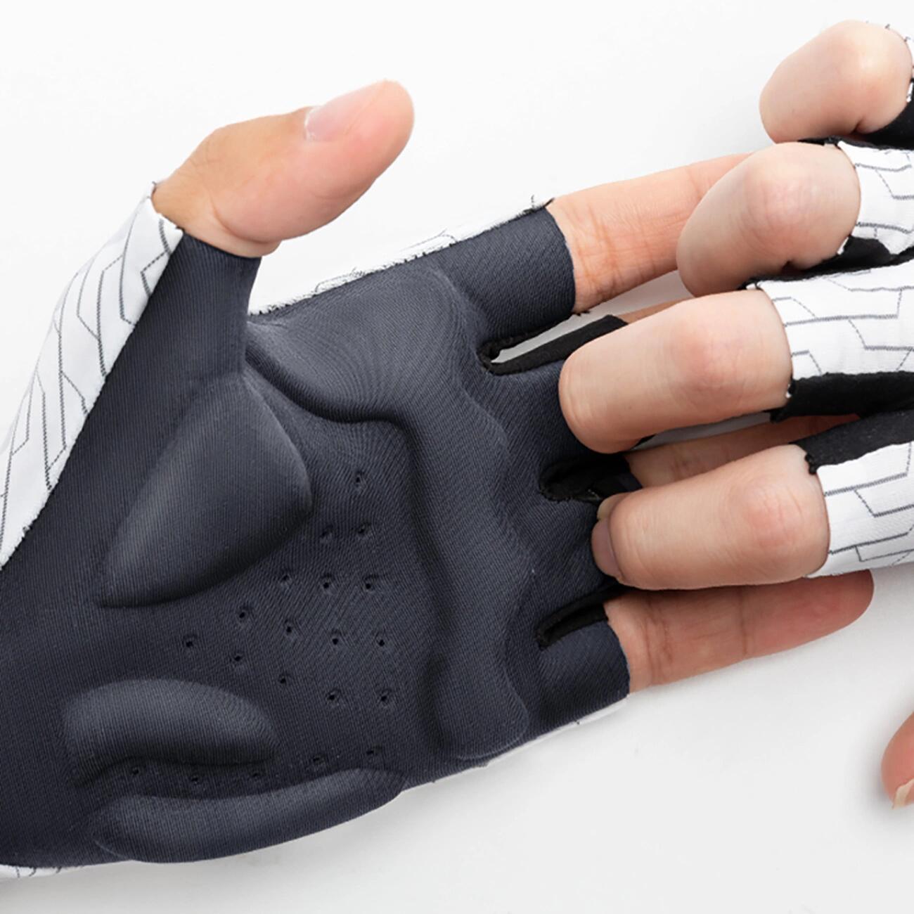 Rockbros MTB-Radhandschuhe - weiß und schwarz 3/6