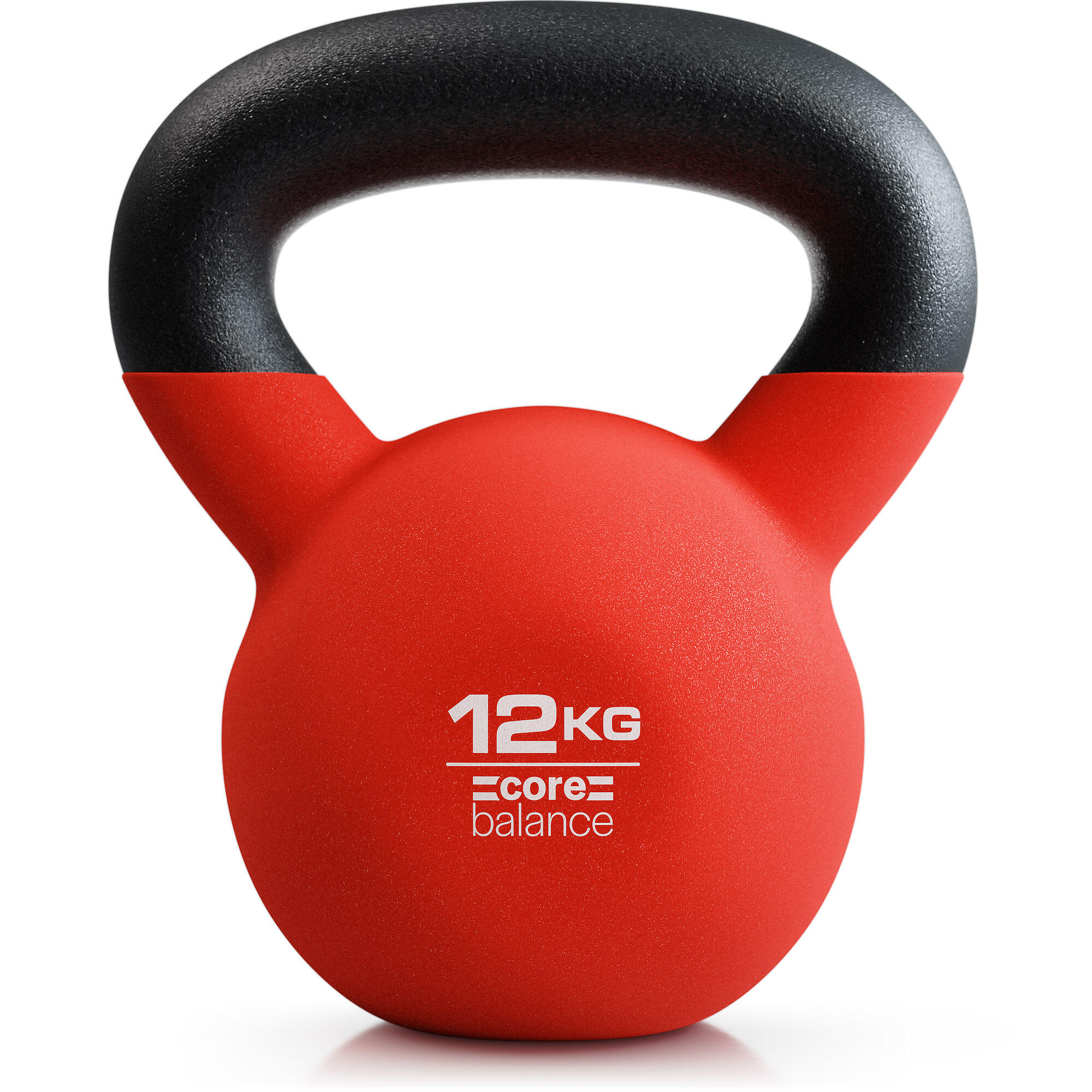 CORE BALANCE Cast Iron Kettlebell Weight Neoprene Coated Home Gym Fitness Core Balance 4-20kg