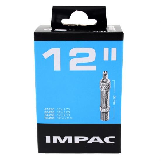 Impac Binnenband 12x1.75 met Hollands Ventiel 26mm 2/3