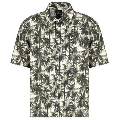 Camicia Uomo Camicia beige/verde XM001240-F0039