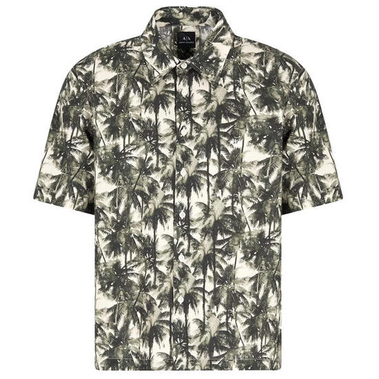 Camicia Uomo Camicia beige/verde XM001240-F0039