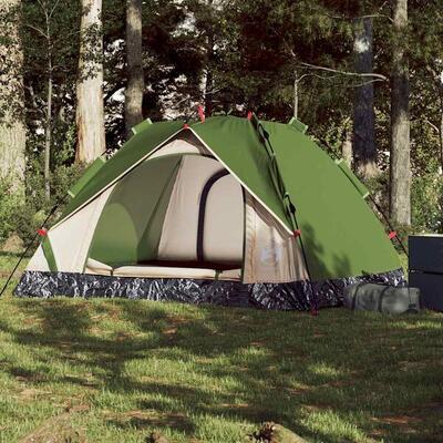 Vidaxl Koepeltent für 3 Personen mit Schneller Aufstellung - Grün