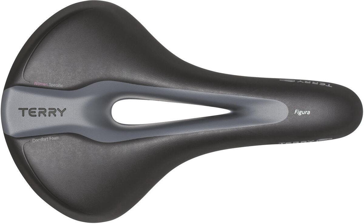 Sillín de bicicleta Figura señoras - negro 3/4