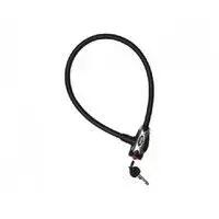 Simson kabelslot staal 12mm x 65cm zwart voor fietsen