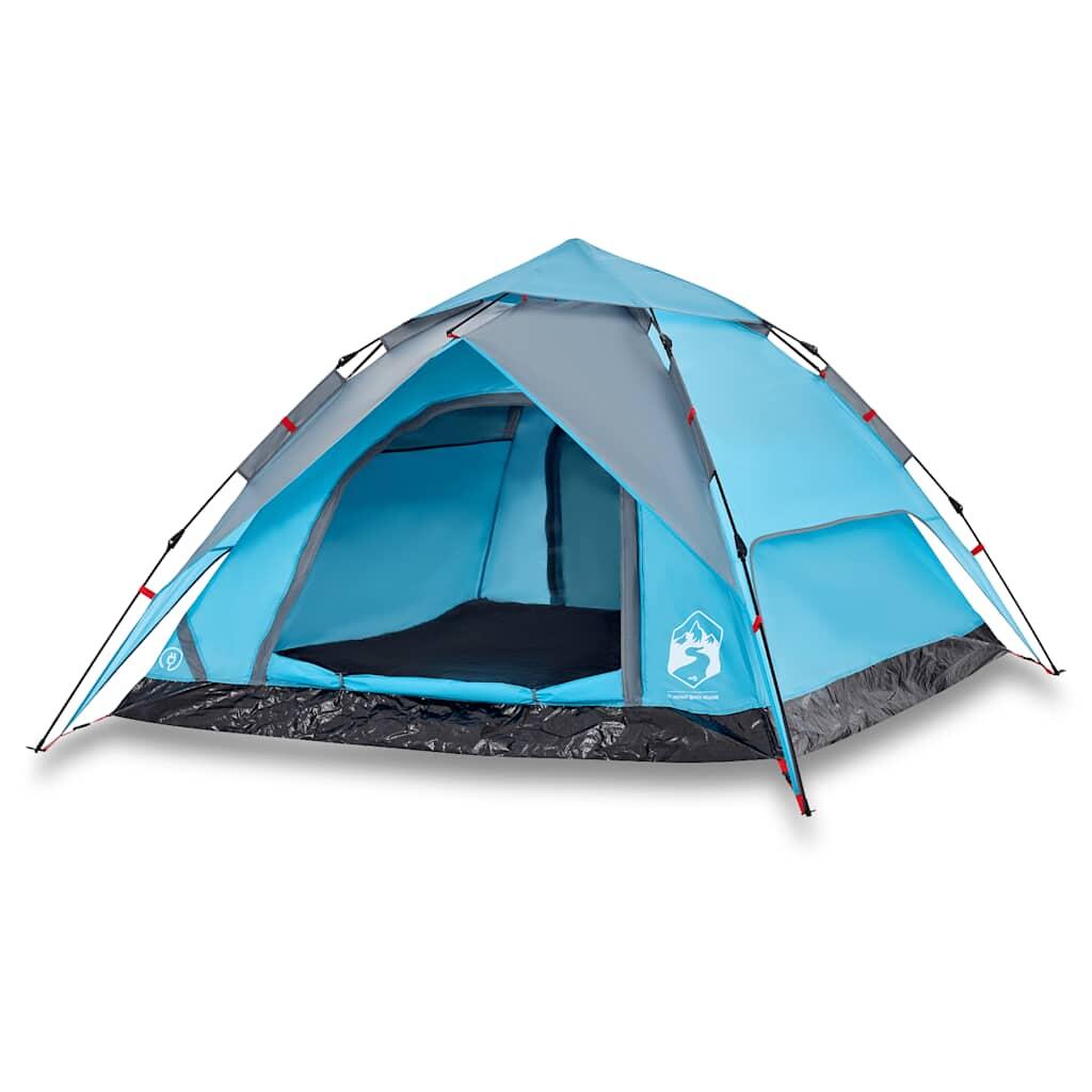 VidaXL Tente Dôme 4 Personnes - Système de Montage Rapide, Bleu 2/7