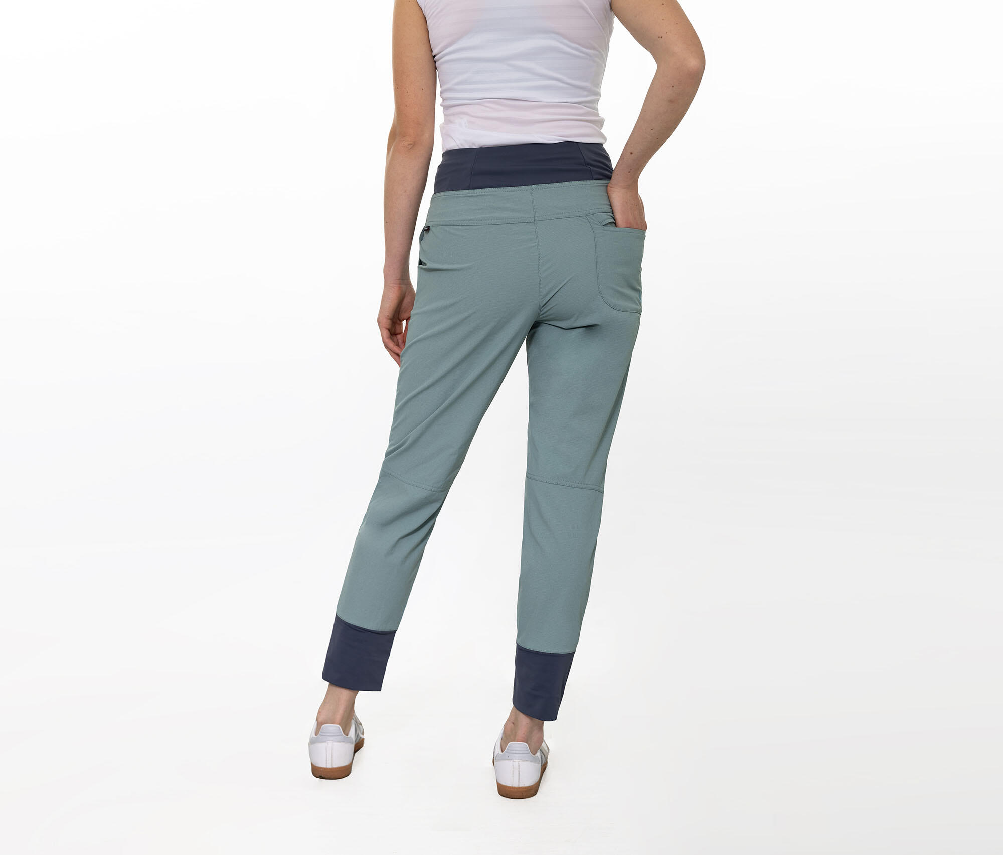 Damen Wanderhose leicht, elastisch, strapazierfähig Blau 5/5