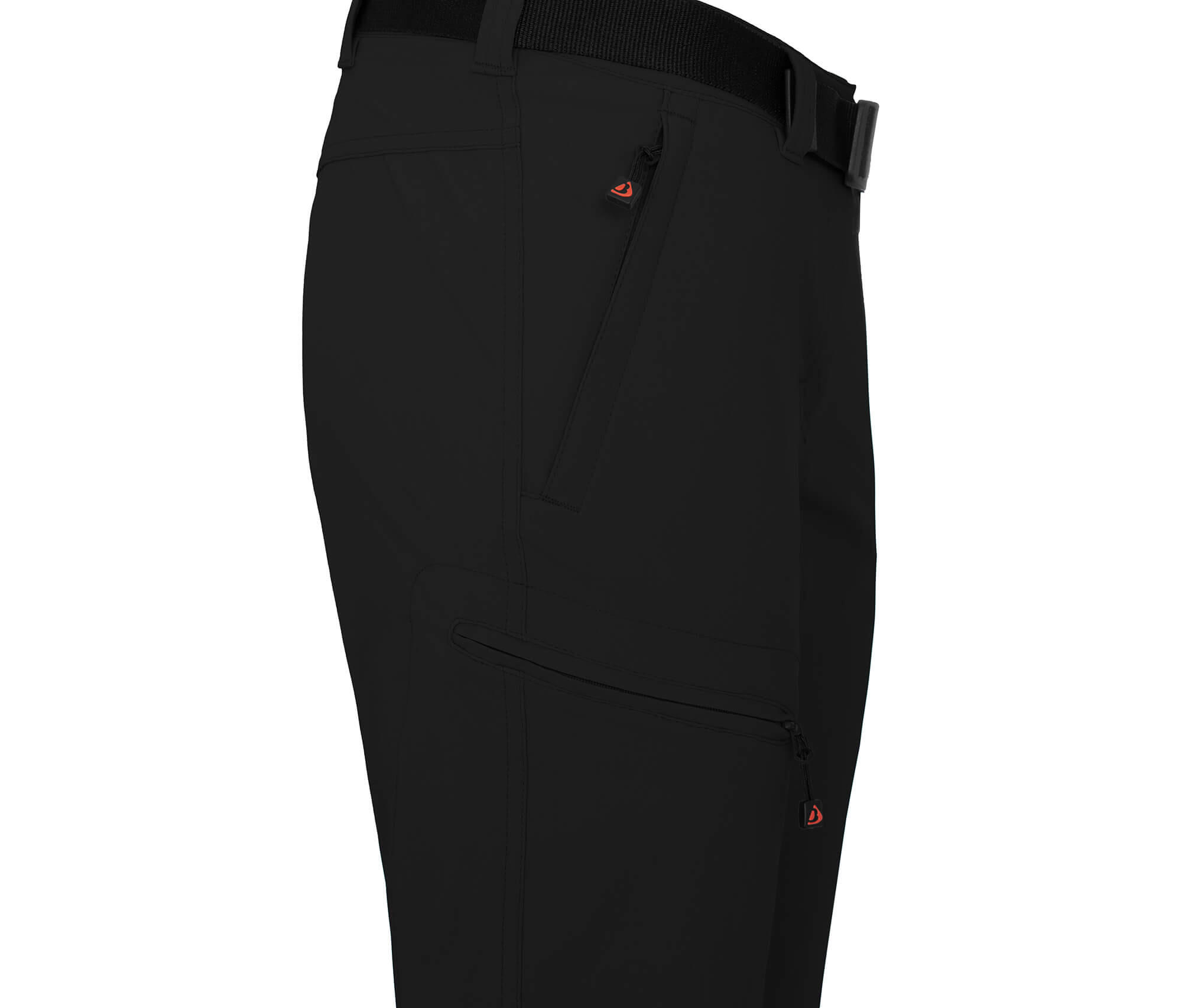 Damen 7/8 Wanderhose vielseitig, pflegeleicht Schwarz 3/5