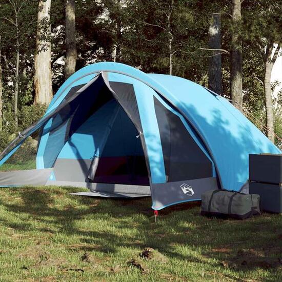 VidaXL tent voor 4 personen waterdicht blauw