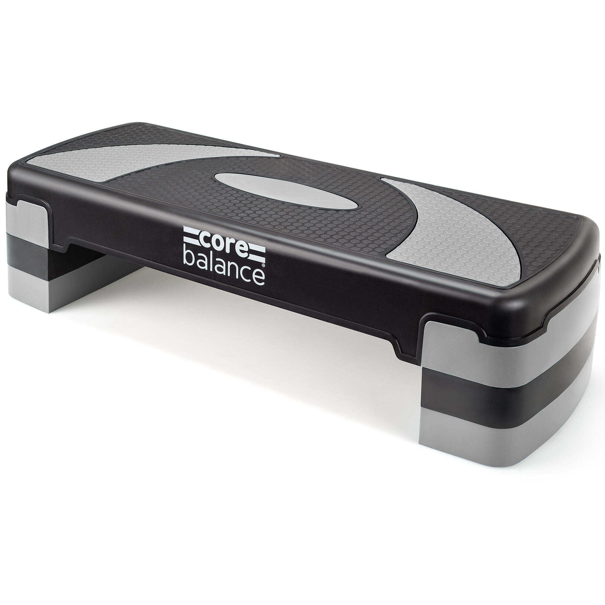 Ultrasport Step Aérobic – Antidérapant, Réglable Sur 3 Hauteurs (10/15/20 Cm) – Surface 68x28 Cm – Léger 3 Kg – Pour Cardio, Squats, Fentes