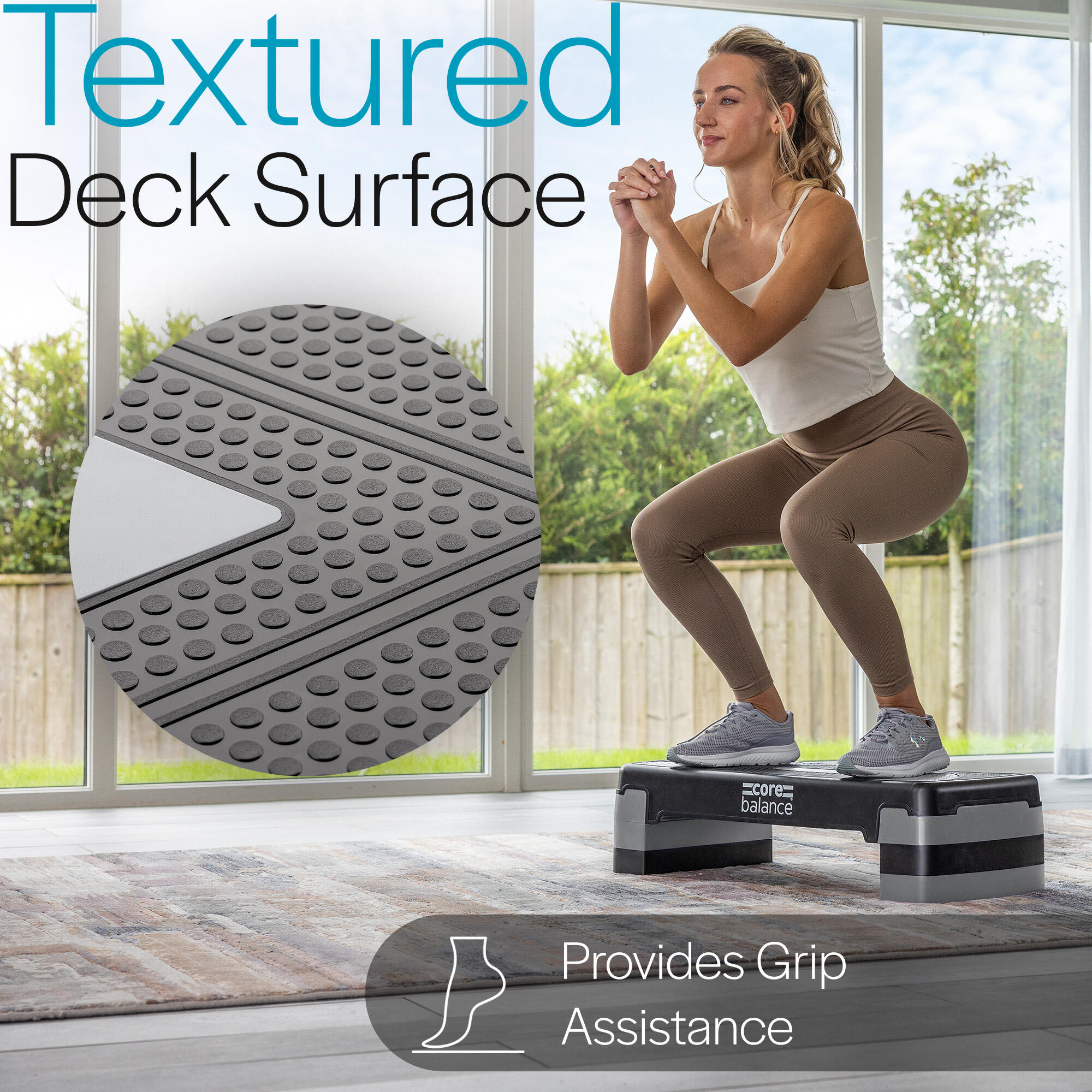 Aerobic Stepper Platform Adjustable Exercise Step Board 3 Level Core ...