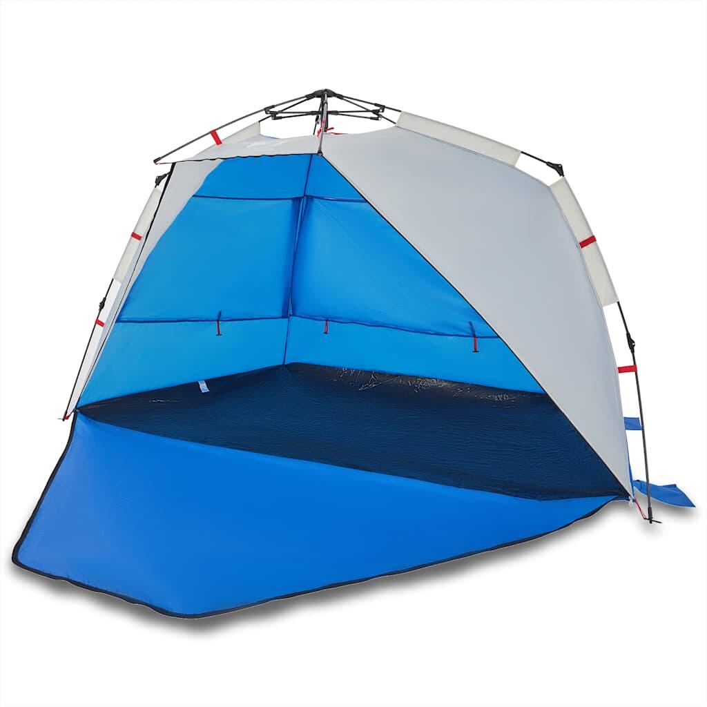 VidaXL Tente de plage 3 personnes imperméable montage rapide azur bleu 2/7
