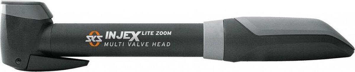 SKS Minipumpe Injex Lite Zoom DV/SV/AV, 256mm, sw/gr, Multi Valve Head 3/4