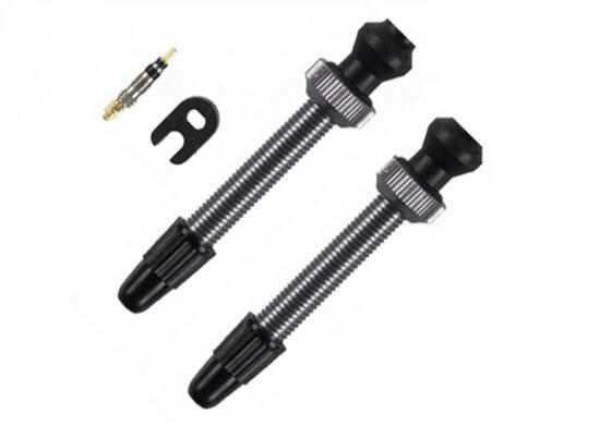 Barbieri valve tubeless Alu SV 45 mm titane, lot de 2