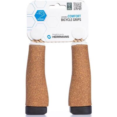 Ergonomische herrmans handvatten click dd37 125mm kurk
