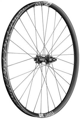 Dt swiss wiel (achterwiel) ex 1700 spline db 27,5/30mm alu,zw,is 6-bolt,148...
