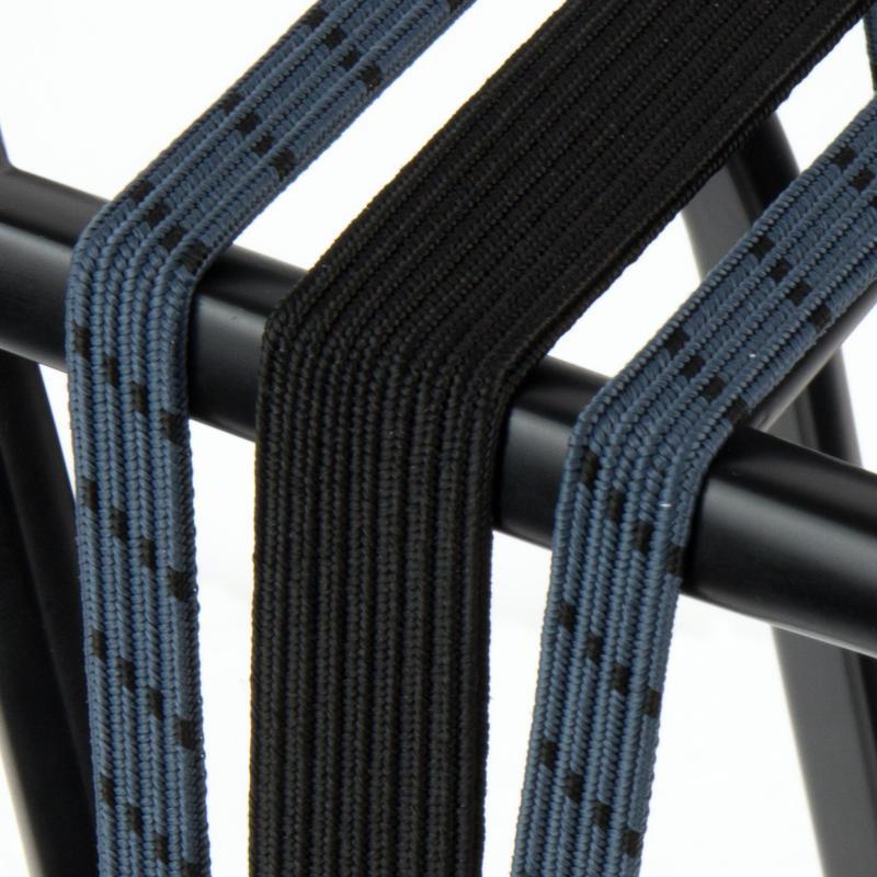 Oeil Triobinder 24/12mm avec plaques en acier noir - bleu-gris 2/3