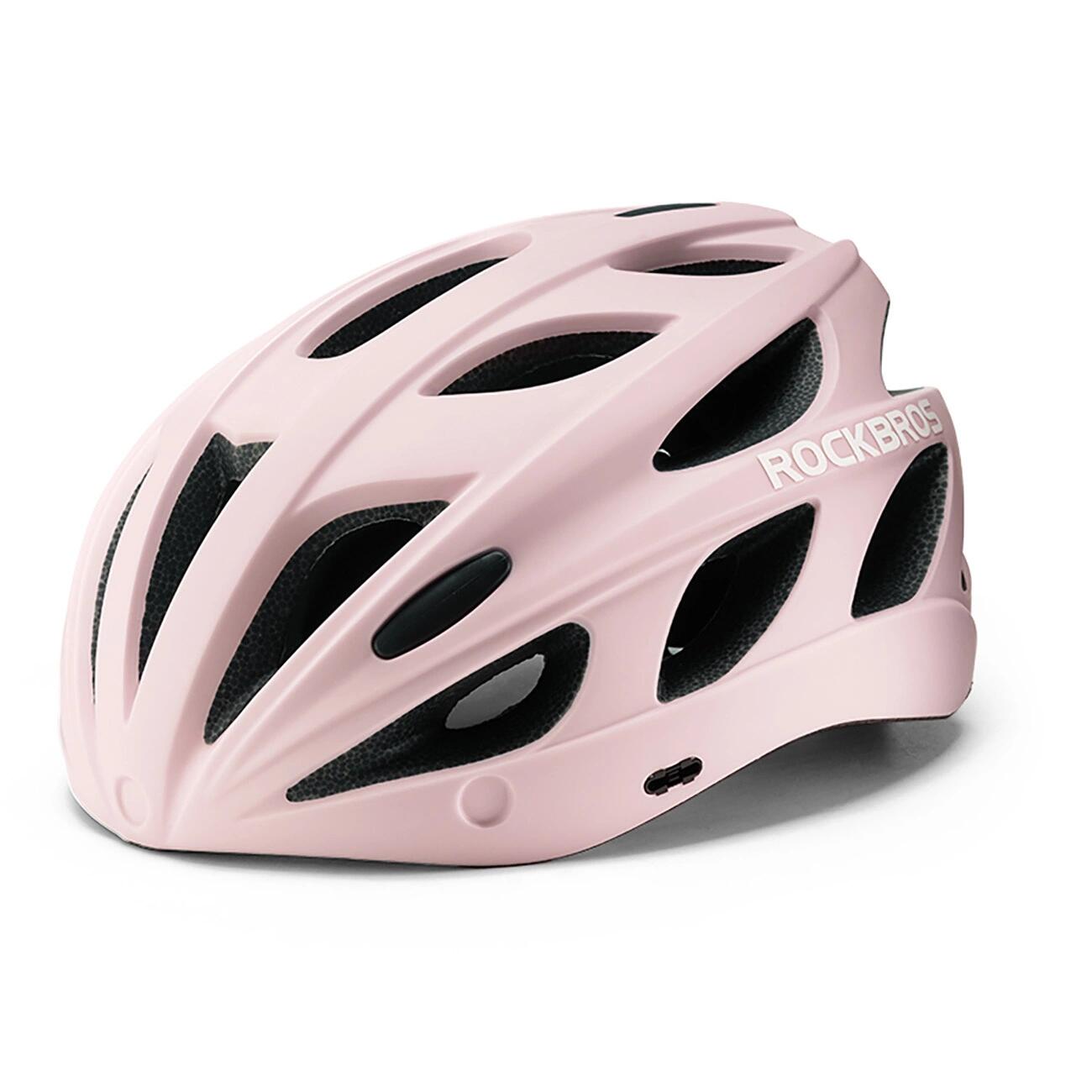 Capacete de Bicicleta Rockbros com Viseira Unissex - Rosa 3/7