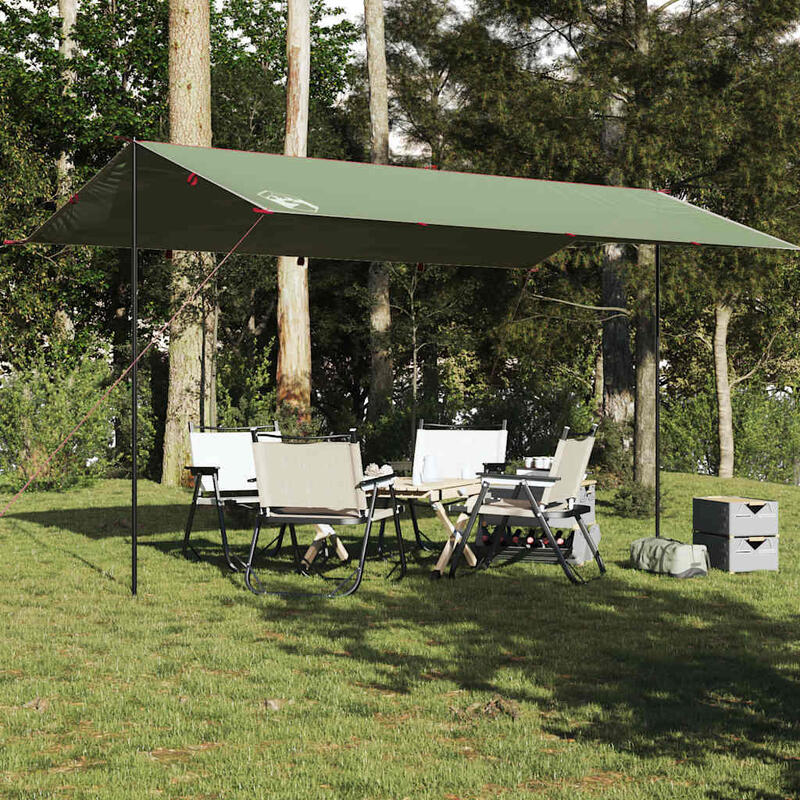 Prelată de camping vidaxl verde impermeabilă