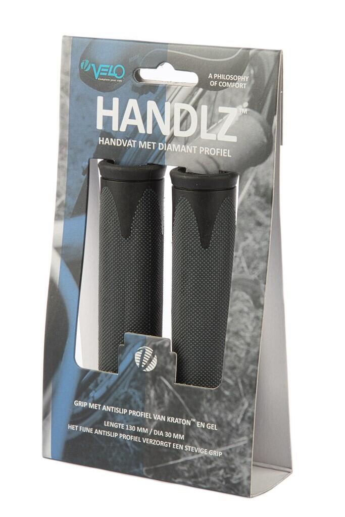 Fiets Handvatten Kraton Gel Zwart Grijs 2x130 mm 2/3