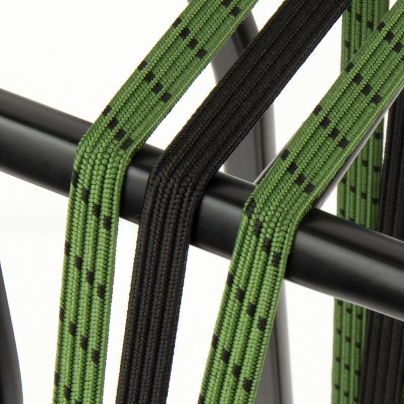 Oeil Triobinder 12/12mm avec plaques en acier noir - vert olive/noir 2/3