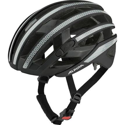 Olympic Sportswear Alpina Rennhelm Ravel Reflective 51-56 Schwarz