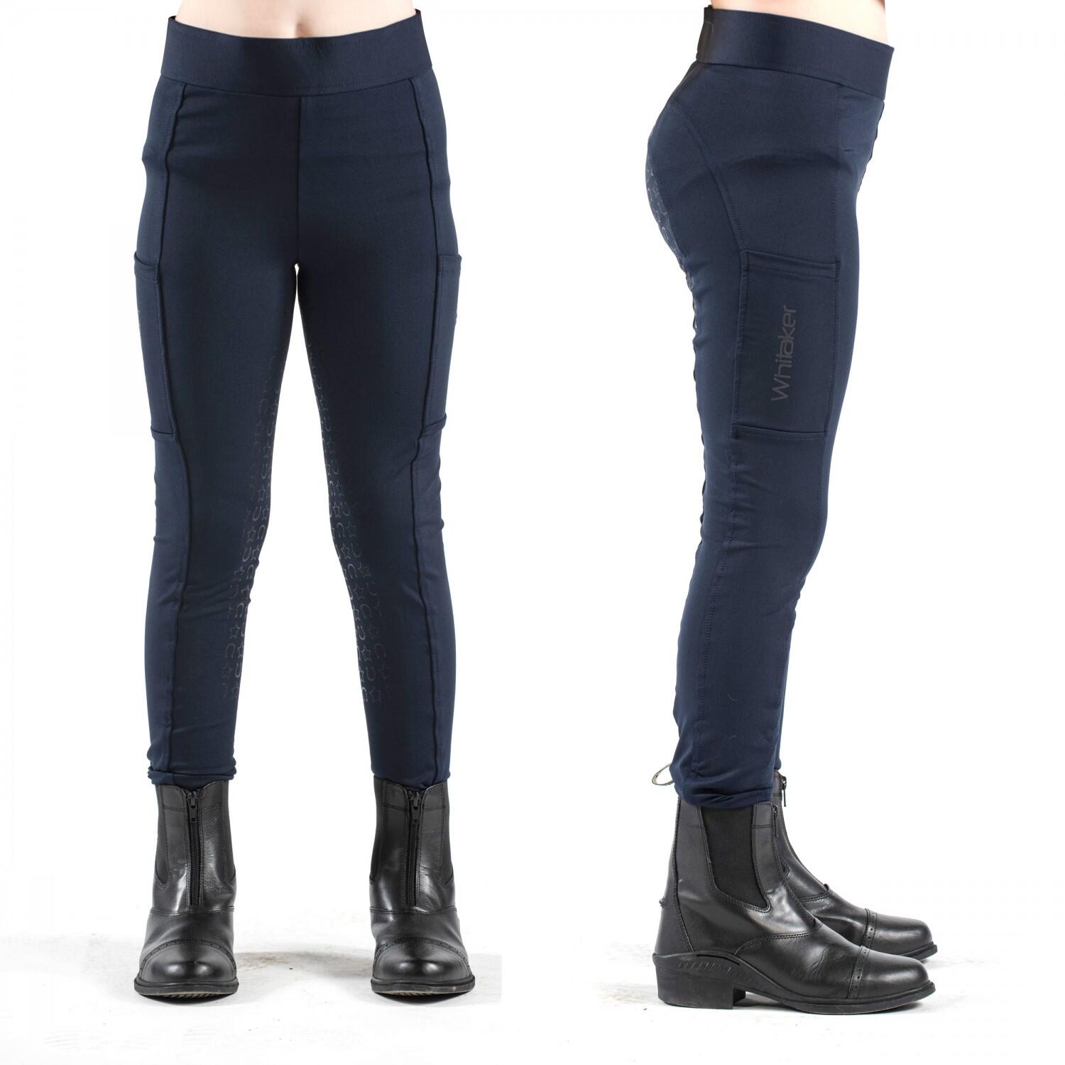 JOHN WHITAKER Whitaker Clitheroe Children's Riding Tights in Navy or Beige