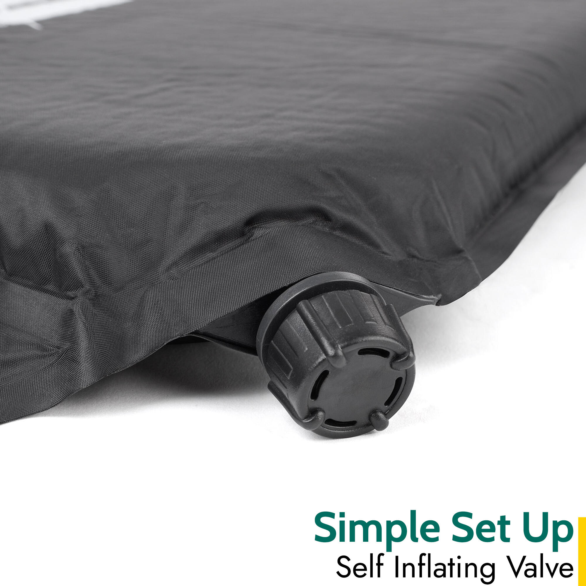 Double Camping Mat Self Inflating Inflatable Roll Mattress Extra Thick 5cm Trail 3/7