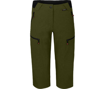 3/4 Wanderhose robust, elastisch Schwarz