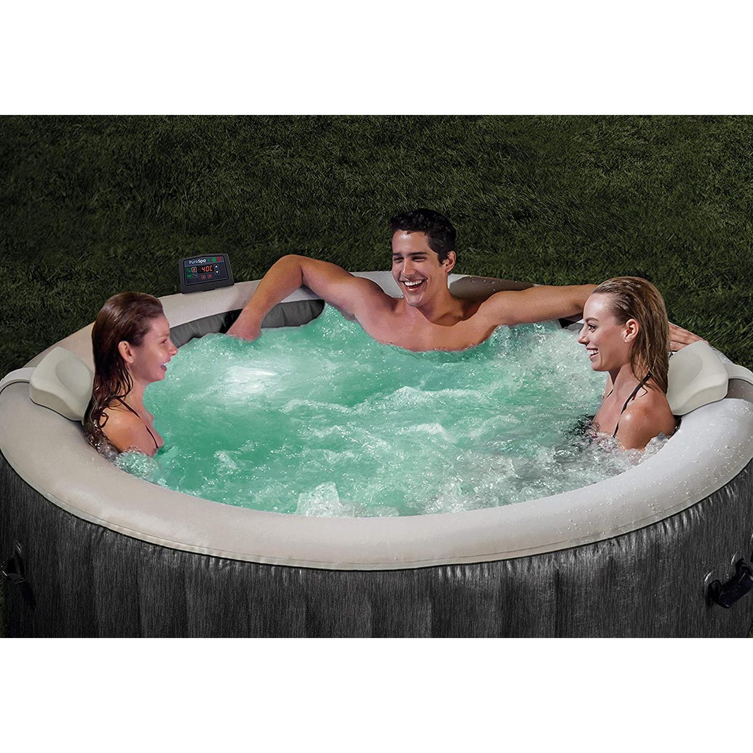 Intex PureSpa Bubble Deluxe Greywood 4 persoons + WiFi 5/6