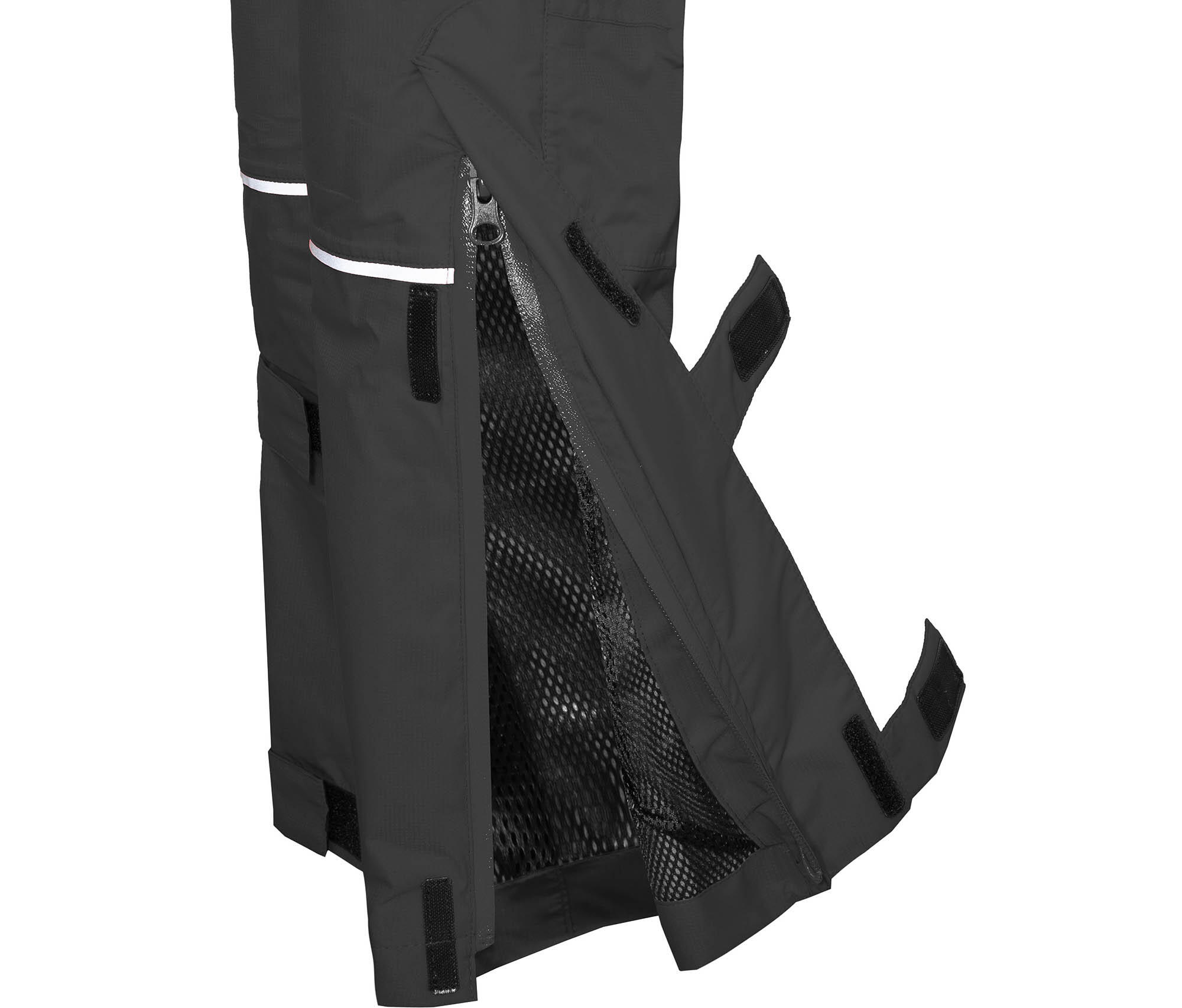 (Über-) Regenhose elastischer Bund, 12000 mm Wassersäule, Netzfutter Schwarz 4/4