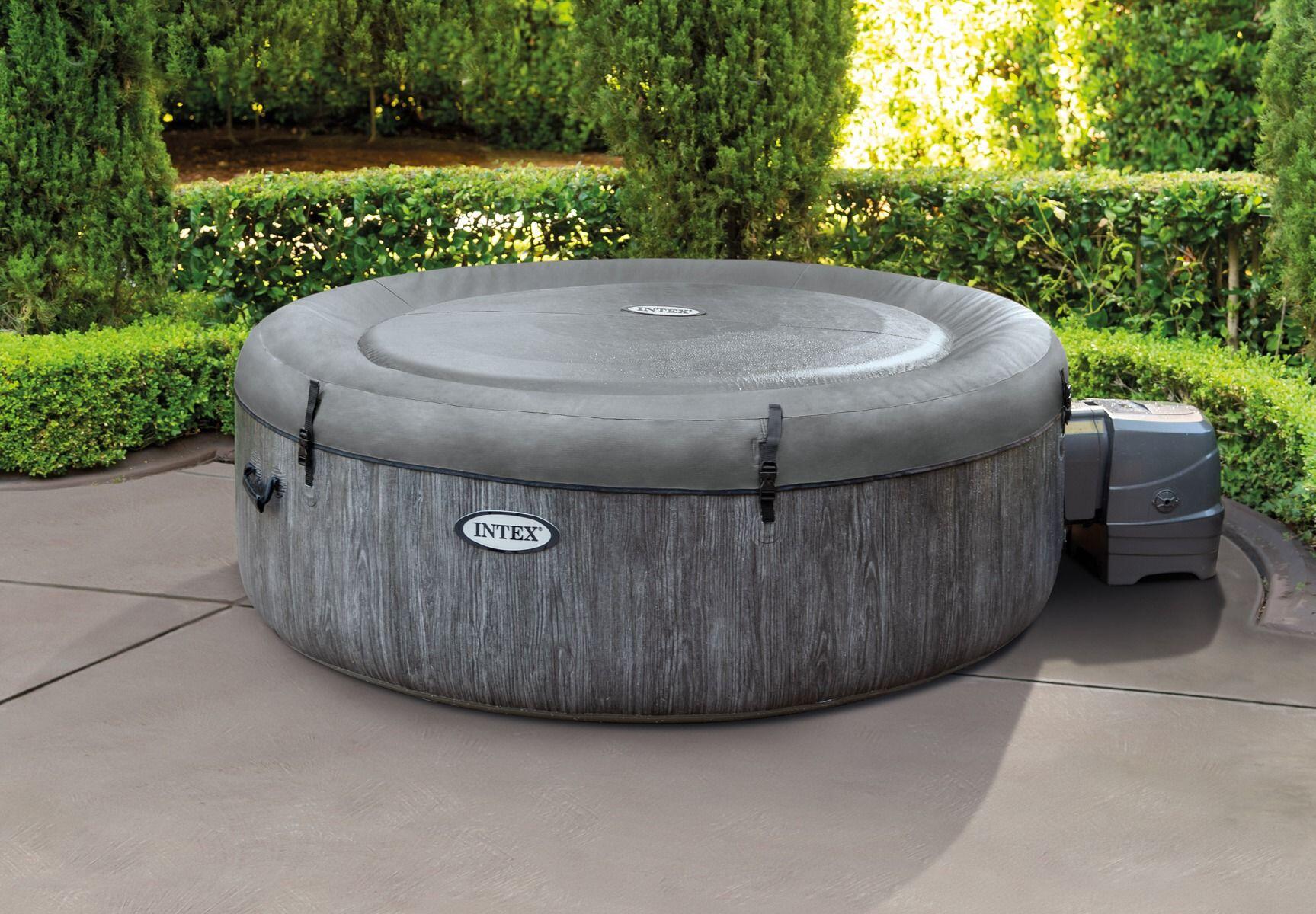 Intex PureSpa Bubble Deluxe Greywood 4 persoons + WiFi 4/6