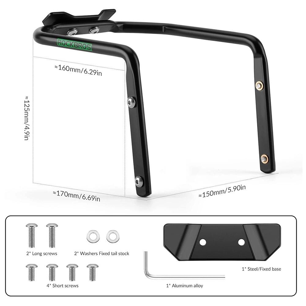 Multifunctionele Zadelpen Tas Stabilisator - Zwart 7/7