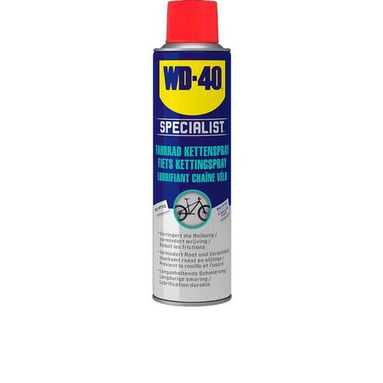 WD-40 Specialist Fahrrad Kettenspray Allwetter 250 ml - Langanhaltende Schmie...