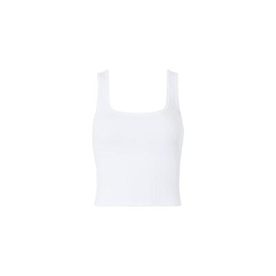 Damen Top Daily Rib Mit Eckigem Ausschnitt