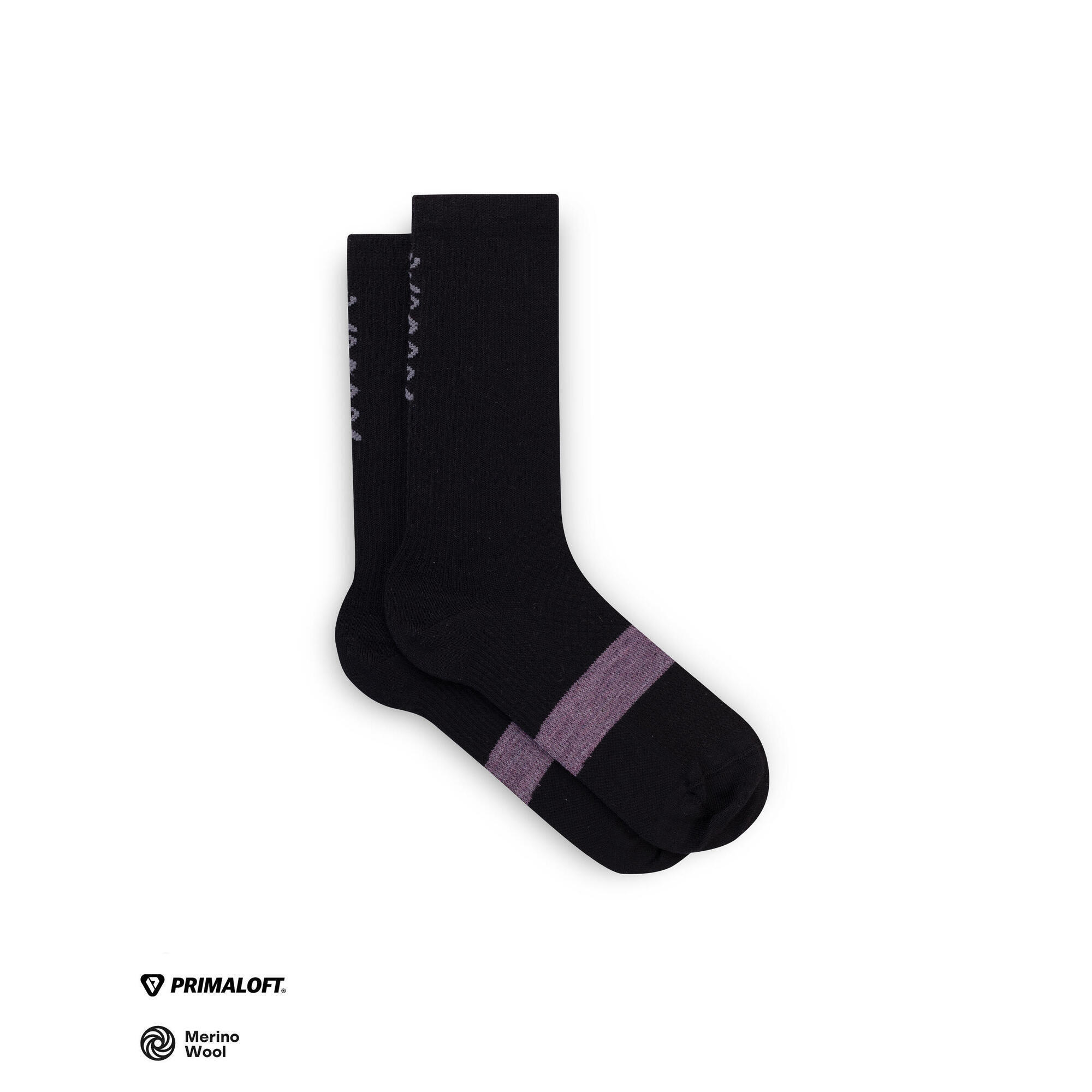 Isadore - Distance Primaloft Merino Socks Anthracite/grey - Chaussettes - Noir - 47/50 - Decathlon
