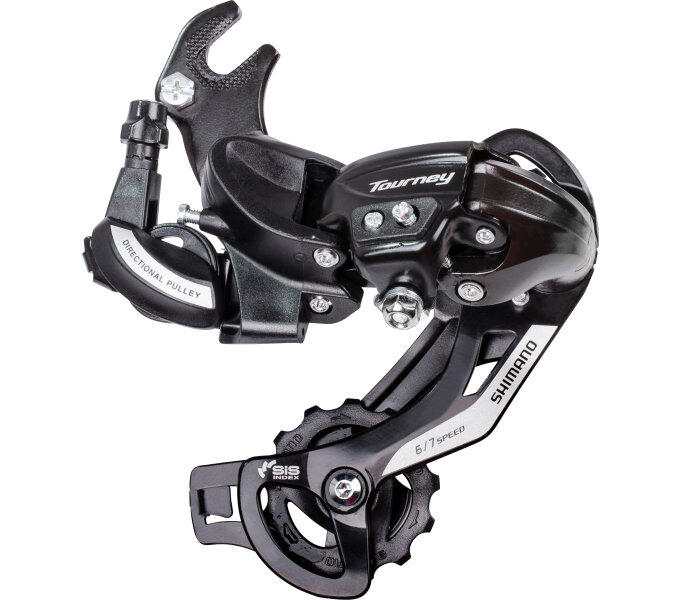 SHIMANO Shimano Tourney TY500 Achterderailleur 6/7-speed met haak - Zwart