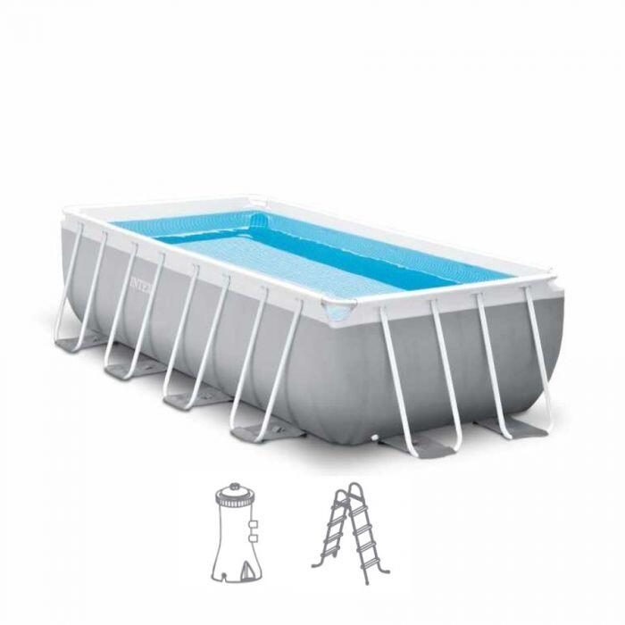400 x 200 x 122 cm Intex Prism Frame zwembad set rechthoek 4/7