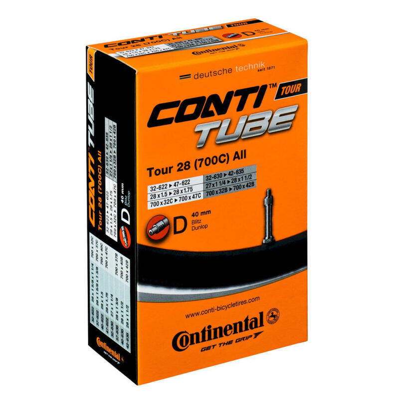 Continental Fahrradschlauch Tour 28 Zoll DV 40 mm 32/47-609/642